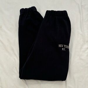 Navy blue brandy sweats! Barely worn & no signs of wear.